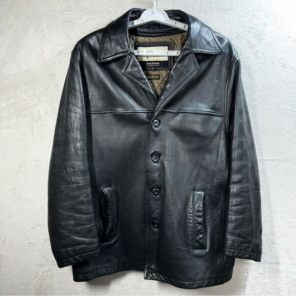 Wilsons Leather Other - Wilsons Leather M. Julian Trucker Jacket Black Insulated Removable Liner Men’s L